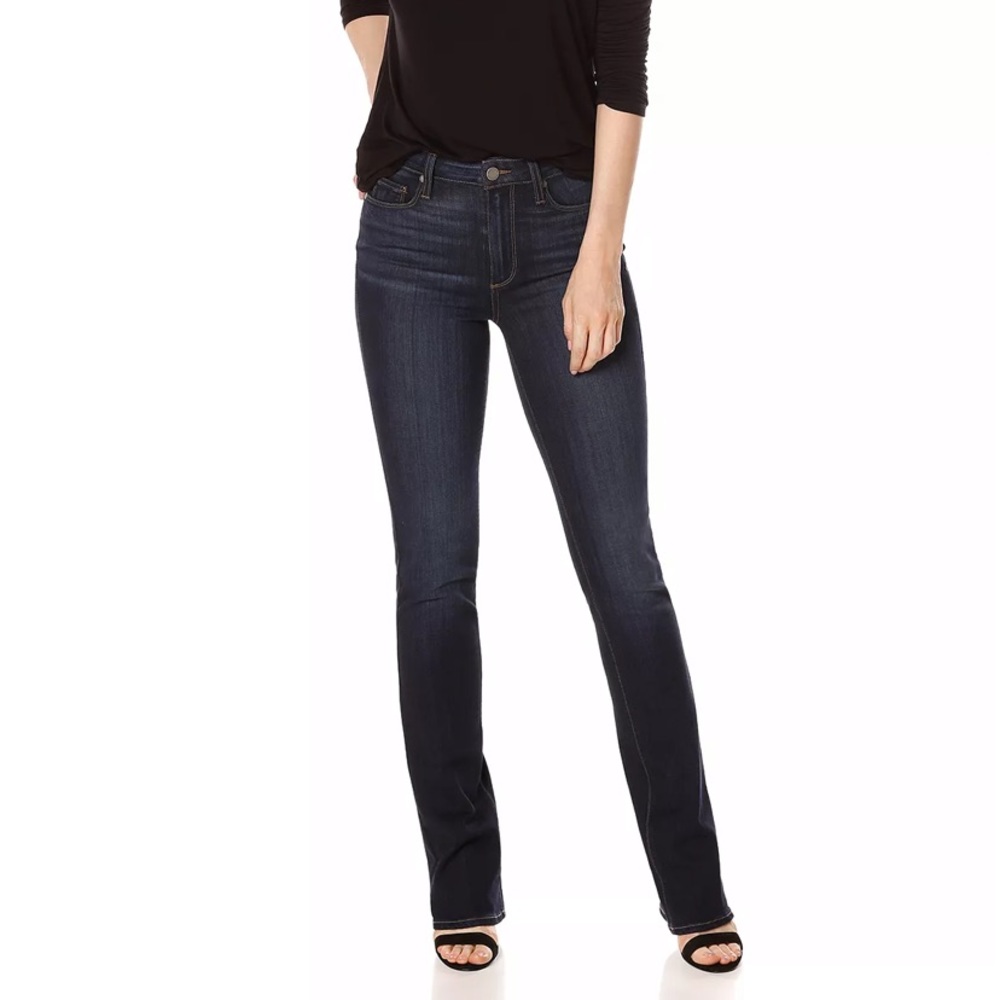 PAIGE Manhattan High Rise Bootcut Jeans in Gardena